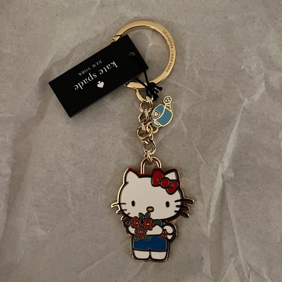 NWT Kate Spade Hello Kitty X Kate Spade Keychain - Picture 4 of 6